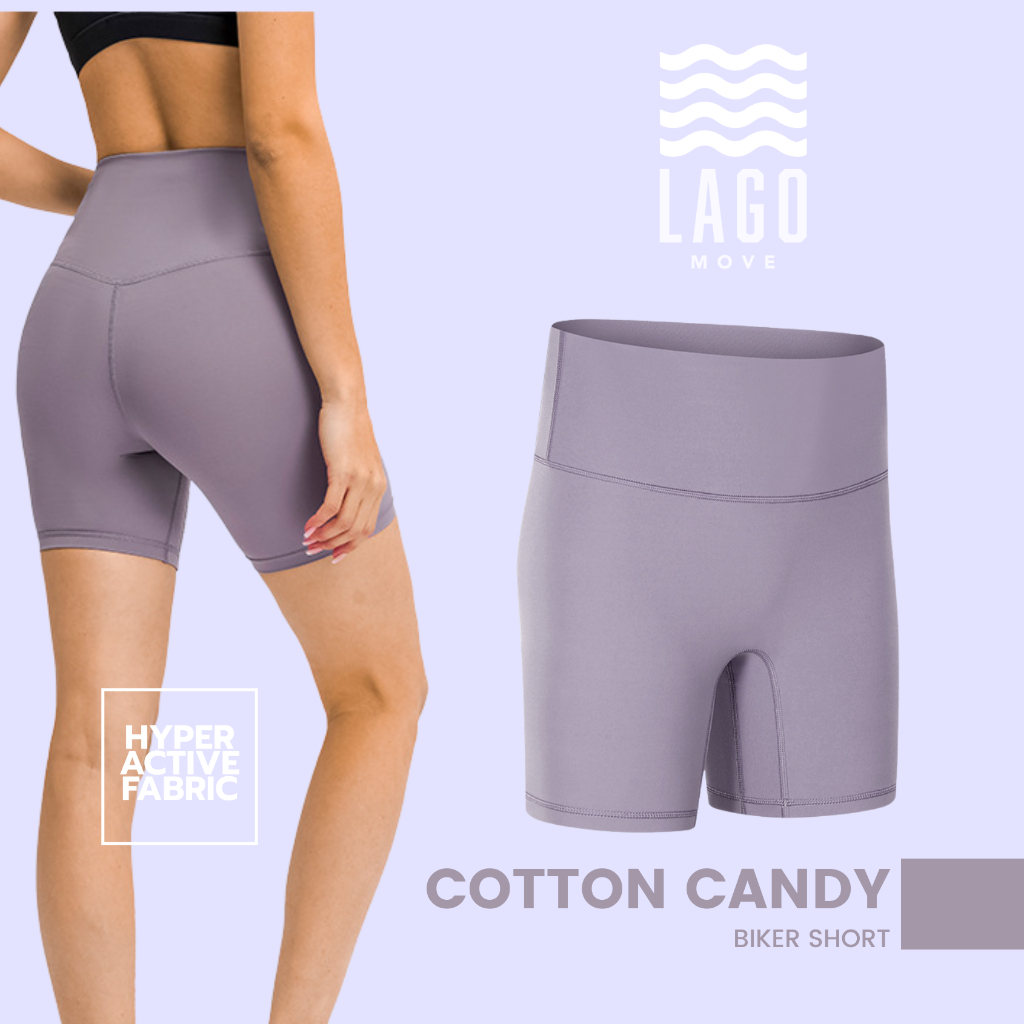 LAGO MOVE Biker Short สี COTTON CANDY  กางเกงออกกำลังกาย กางเกงกีฬาขาสั้น *