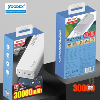 YOODEX E13 แบตสำรอง 30000mAh  ชาร์จเร็ว Power Bank Fast Quick Charge ของแท้ 100%