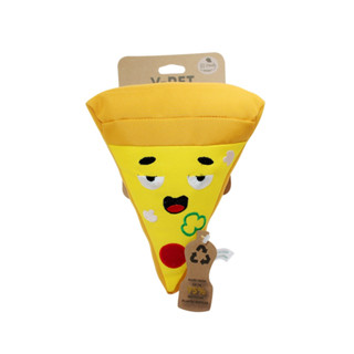 V-PET Eco-Friendly Pizza Plush Dog Toy