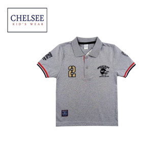 Chelsee เสื้อโปโล เด็กผู้ชาย แขนสั้น รุ่น 127817 ปักลาย อายุ 3-11 ปี ผ้า Cotton 100% เสื้อผ้าเด็กโต เสื้อโปโลเด็ก