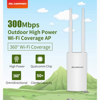 Comfast เสาอากาศ Wifi Ap 300Mbps 2.4G 500Mw 2 5Dbi Cf-Ew71 สําหรับภายนอก