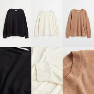 H&amp;M sweater ทรงoversize ไซส์ใหญ่ใส่สบาย E1074-E1076