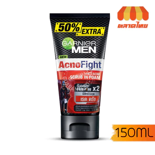โฟมล้างหน้า การ์นิเย่ เมน โฟม Garnier Men Turbobright/ Acnofight/ Oil Control 150ml.
