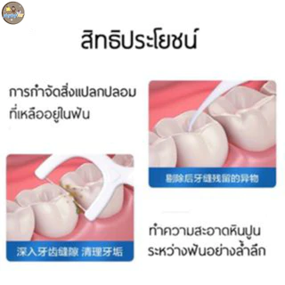 ไหมขัดฟันชนิดด้าม/ไม้จิ้มฟันพลาสติก ไหมขัดฟันชนิดด้าม ไหมขัดฟันแบบแท่ง/กล่อง 50 ชิ้น