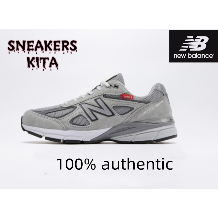 New Balance 990v4 Sports shoes style ของแท้ 100 %