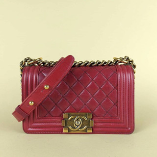 Chanel Boy 8 Calfskin Red