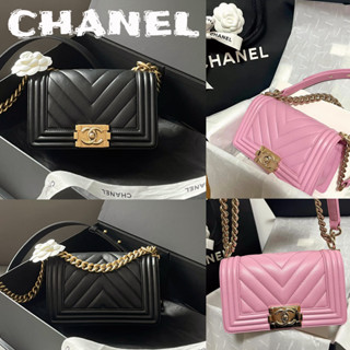 ชาแนล  CHANEL   กระเป๋าถือ BOY CHANEL มินิ/กระเป๋าผู้หญิง/กระเป๋าเมสเซนเจอร์/กระเป๋าสะพายไหล่/ยุโรปแท้100%