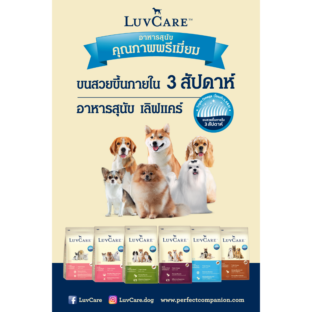 LuvCare อาหารเม็ดสุนัข เลิฟแคร์ ทุกสายพันธุ์ 2 Kg - รูปที่ 2