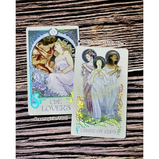 Ethereal Visions Tarot Luna Edition ไพ่แท้เคลือบสีรุ้งโฮโลแกรม ไพ่ยิปซี ไพ่ทาโร่ต์ Tarot Oracle Card Deck