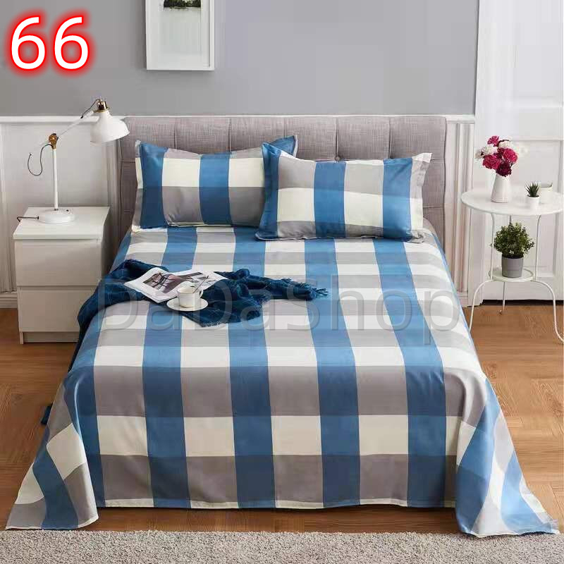 ผ้าปูที่นอน Da1/4 แบบธรรมดา（ไม่รวมปลอกหมอน）ขนาด 3.5 ฟุต 5 ฟุต 6 ฟุต เตียงสูง12 นิ้ว ไม่มีรอยต่อ ไม่ลอกง่า