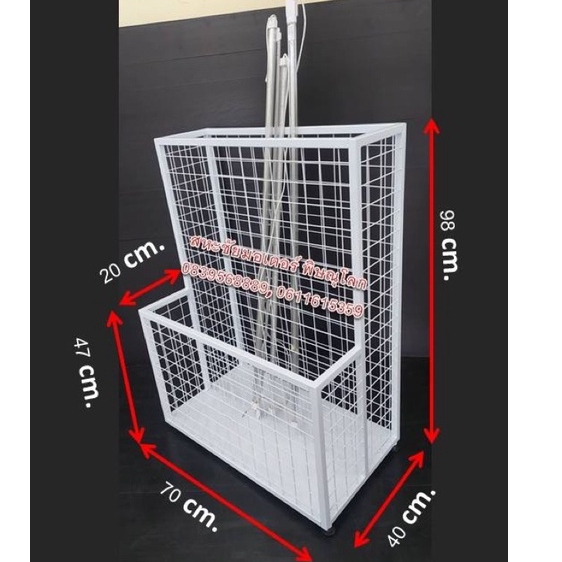 ชั้นโชว์หลอดไฟ กระดาษฟิวเจอร์บอร์ด ไม้กวาด ไม้ถูพื้น  อุปกรณ์สินค้าเป็นแท่งเป็นด้ามยาว ขนาด 40×70×98 cm. - รูปที่ 6