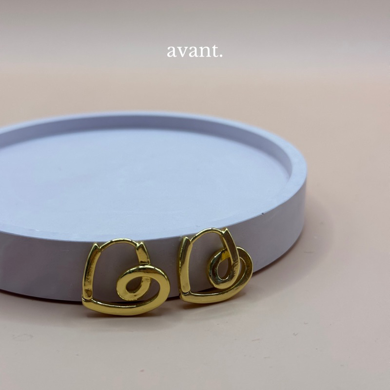 avantgarde.bkk Love eternally hoop earrings (brass+18K) รูปที่ 6