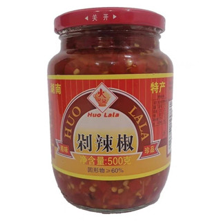 火辣辣剁辣椒红剁椒香辣酱 罐装500g พริกสับ จากหูหนาน พร้อมทาน ขนาด 500 กรัม