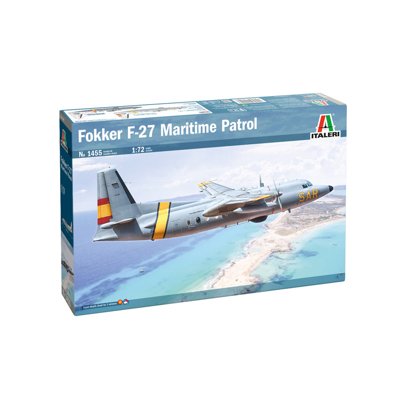 พลาสติก โมเดล ประกอบ ITALERI สเกล 1/72 Fokker F-27 Maritime Patrol (1455)