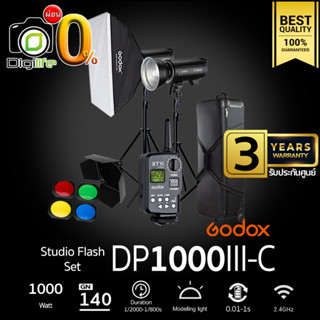 ผ่อน 0%** Godox Studio Flash DP1000III-C SET ชุดไฟสตูดิโอ 1000W - รับประกันศูนย์ Godox Thailand 3ปี ( DP1000 III )