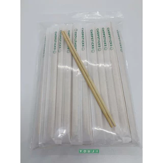 ตะเกียบอนามัย ตะเกียบไม้ ซองกระดาษ 70 คู่ (ยิ้ม) / Chopsticks in paper wrap 70 pairs