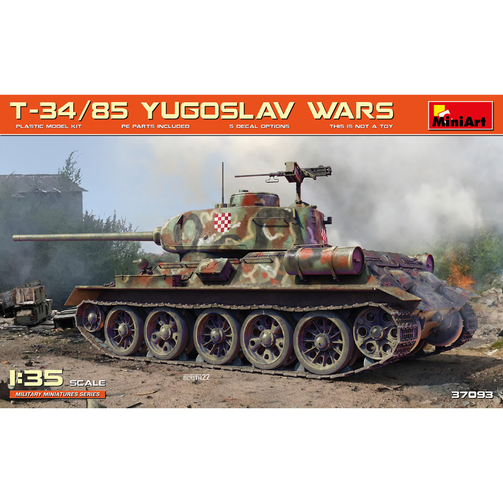 โมเดลรถถัง 2 MiniArt ขนาด 1/35 MI37093 T-34/85 YUGOSLAV WARS