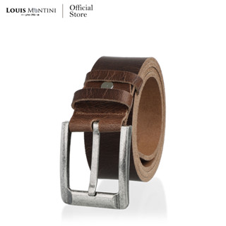 Louis Montini (Massachusetts) เข็มขัดหนังพรีเมี่ยม เข็มขัดผู้ชายหนังแท้ MEN’s BELT MGN184