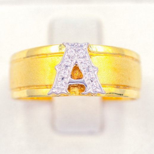 Lucky Gems แหวนเงินแท้ 925 เพชร CZ ชุบโรเดียม แหวน A ก้านกว้าง CZAL102ys