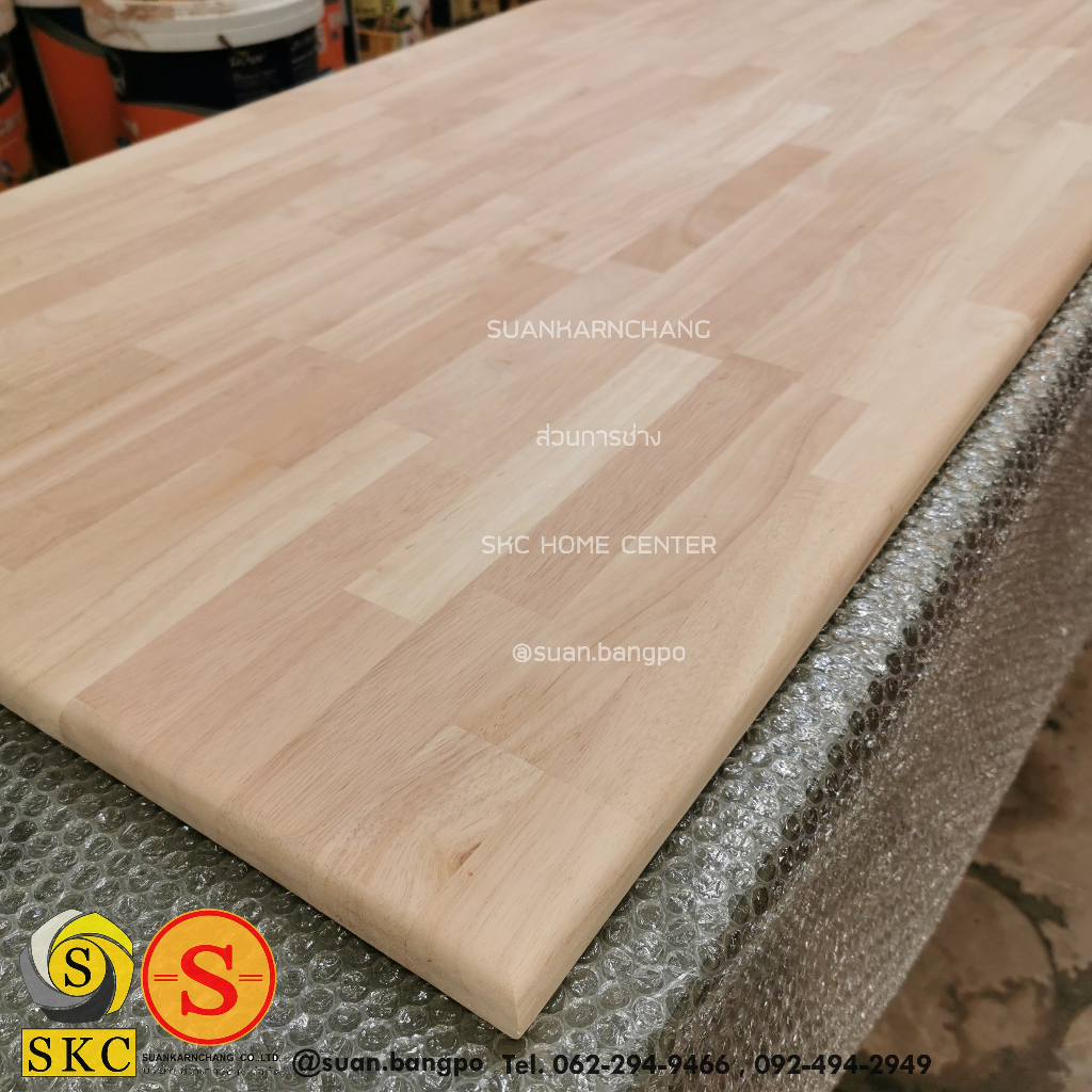 20 mm 20 x 60 ไม้ยางพาราประสาน ชั้นวางไม้ ชั้นไม้ 20 x 56