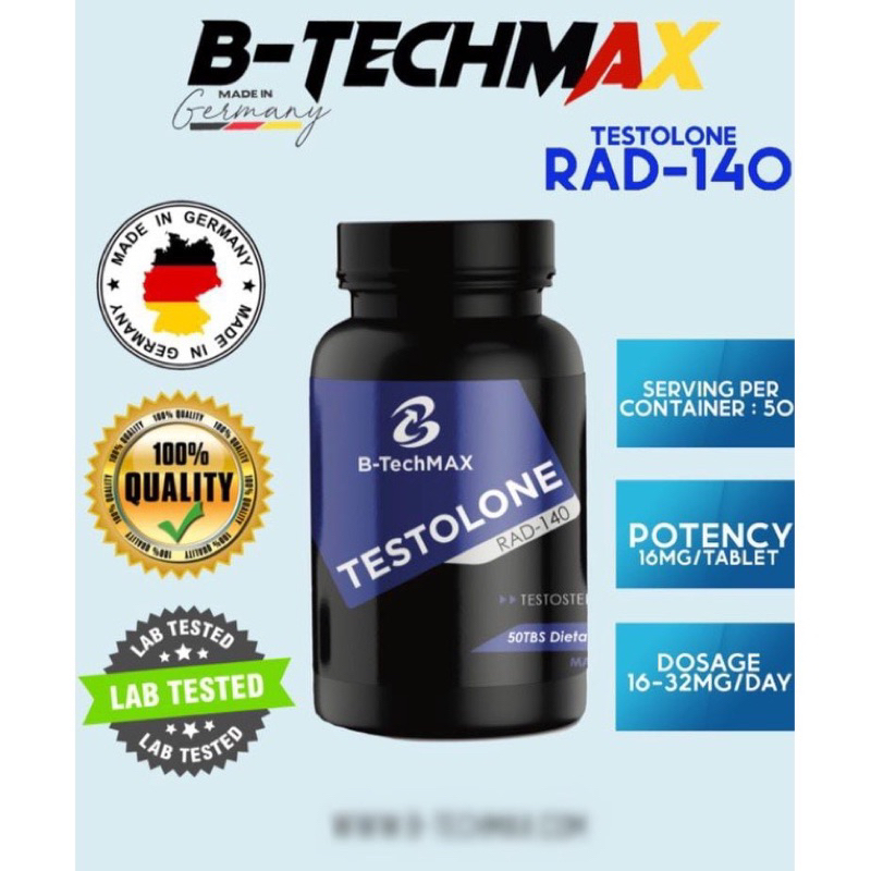 B-TechMax Sarms Testolone RAD-140 16mg 50 tabs