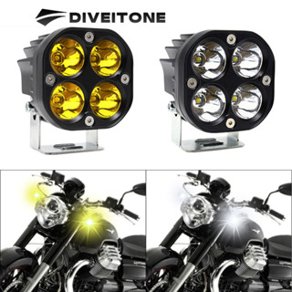 DIVEITONE รถจักรยานยนต์ไฟ LED ทำงาน 12v Barra Led 4x4 Off Road ไฟตัดหมอกแฟลช 40W รถสปอตไลท์สำหรับรถบรรทุกรถจี๊ป Spot Beam หัวโคมไฟ