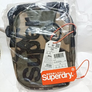 SUPERDRY SIDE BAG GREEN CAMO TARP กระเป๋าซูเปอร์ดราย ลายพรางทหาร