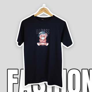เสื้อยืดcotton100% ลายหมีBASS