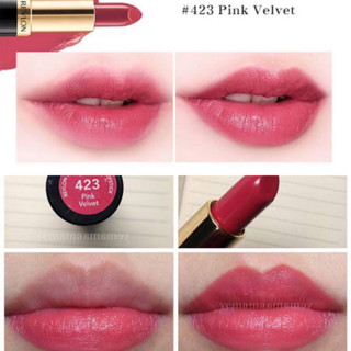 ลิปสติก Revlon สี 423 Pink Velvet  ชมพูน่ารักๆ