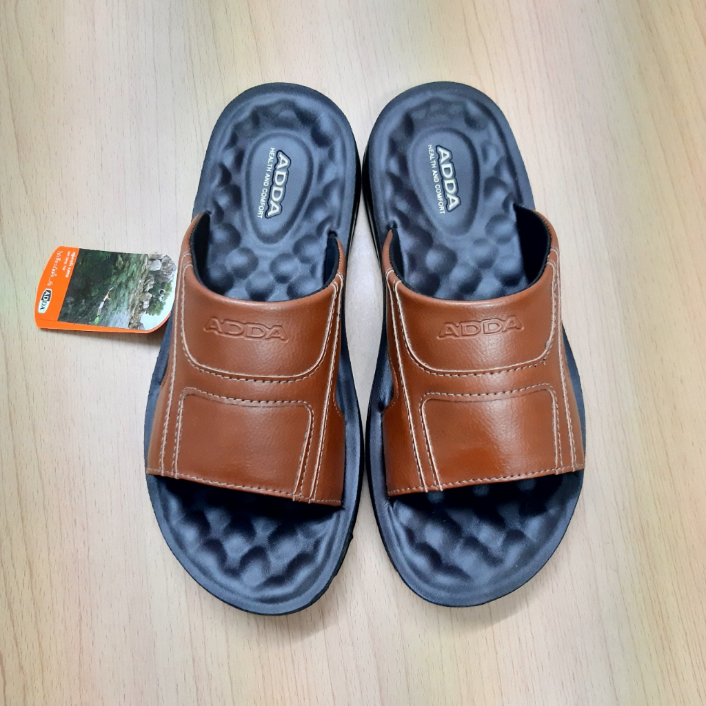 ADDAรุ่นใหม่ล่าสุดมีปุ่มนวดเท้า รุ่น 73810 สีดำ น้ำตาล น้ำตาลอ่อน  เบอร์ 39-45