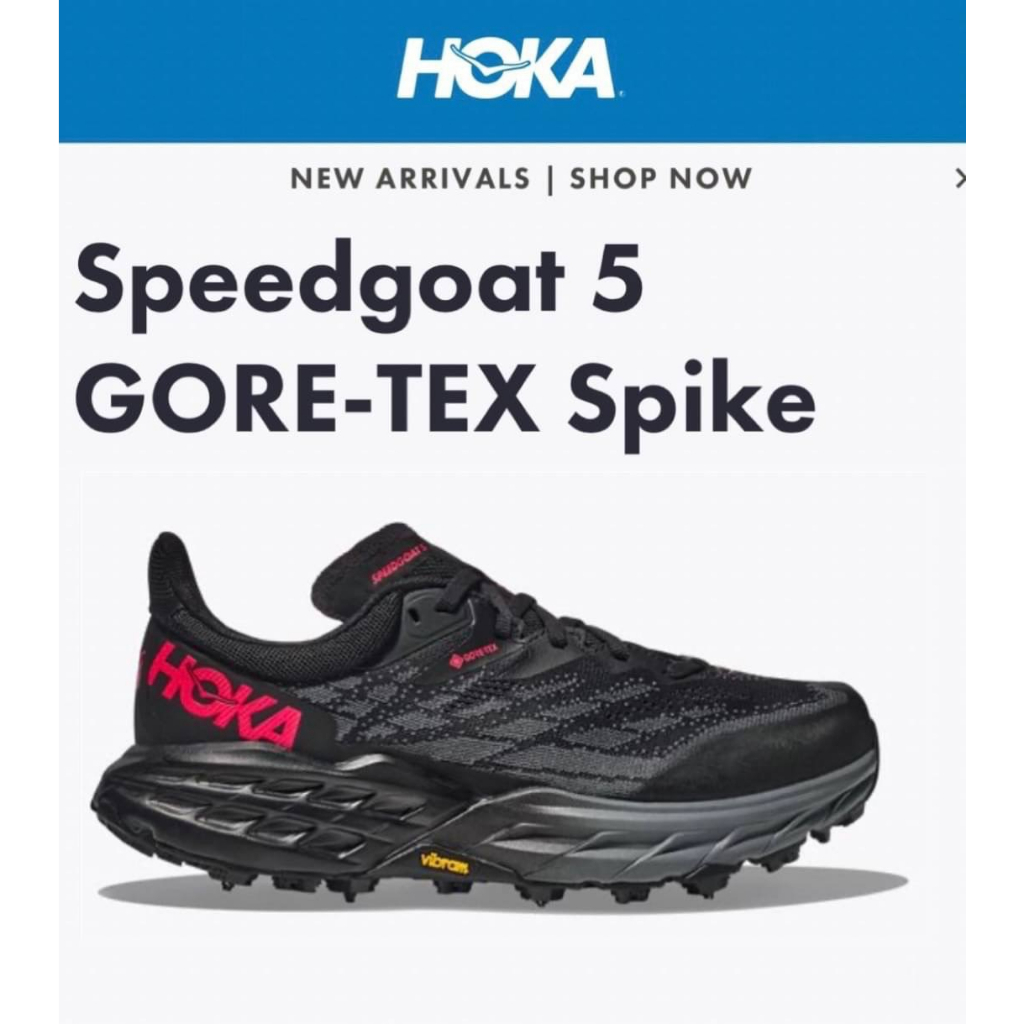 รองเท้าวิ่งเทรล ของแท้ ✅ หลุดโรงงาน ไม่มีกล่องใส่มาจ้าHOKA  Speedgoat 5 GORE-TEX Spike
