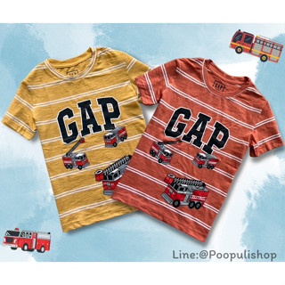 💯 GAP KIDS 💯 เสื้อยืดเด็กผู้ชายขนาด  ผ้านิ่ม เนื้อผ้าดี ใส่สบาย ไม่ร้อนนะคะ