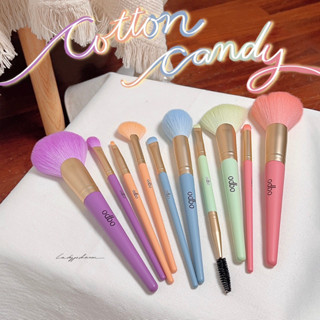 แปรงเดี่ยวคอลเล็คชั่นใหม่ odbo Cotton candy OD8002-OD8011 แปรงแต่งหน้าขนสุดนุ่ม โทนสีพาสเทล