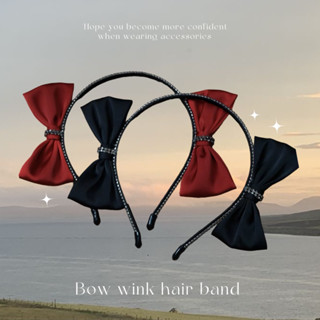 Bow wink hair band - ที่คาดผมโบว์วิ้งค์