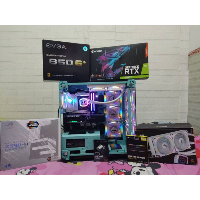 I9 11900f Rtx3060TI 3ใบพัด Ram Bus 3600 m.2 Samsung Evo 980 500GB เคสแพงๆสวยๆ ตัวแรง2k 4kสบายๆ