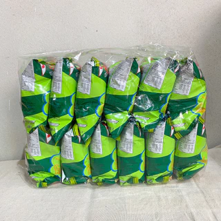 ⚡️ส่งด่วน⚡️ เอสบี ไดโน ขนมไดโนเสาร์ พาร์ค 5บาท ขนมทอดกรอบรสซีฟู้ด & รสออริจินอล ข้าวเกรียบหลอด 10กรัม แพ็ค 12ซอง