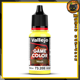 Yellow Wash 18ml. New Vallejo Game Color Wash สีอะคริลิคสูตรน้ำ