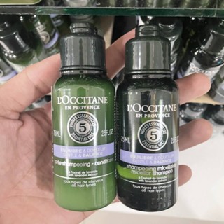 Loccitane Gentle Balance Micellar Shampoo &amp; Conditioner whith Lavender Extract 75ml. แชมพูและครีมนวดล็อกซิทาน