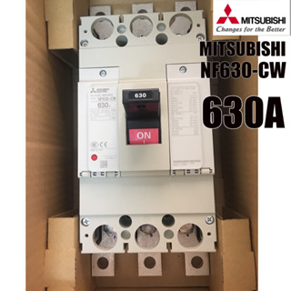 630A MITSUBISHI MCCB 3P 630A เบรคเกอร์ สวิตส์ตัดตอนอัติโนมัติ มิตซู No Fuse Breaker  รุ่น NF630 -CW พร้อมน๊อต และกันสาย