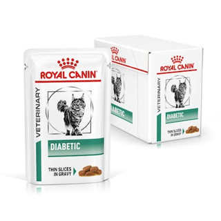 Royal Canin Diabetic Cat Pouch แบบซอง 85 g. 12ซอง อาหารเปียก ประกอบการรักษา อาหารแมวโรคเบาหวาน(หมดอายุปี2024)