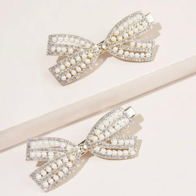 กิ๊บมุก กิ๊บเพชร กิ๊บโบว์ 2 ชิ้น พร้อมส่ง! (#P3)