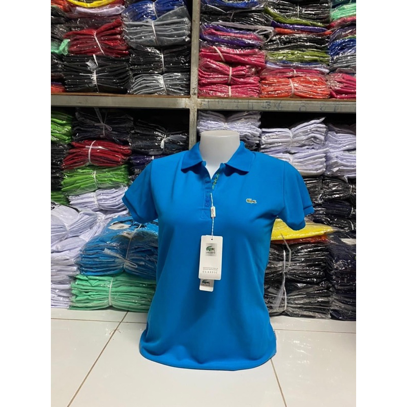 เสื้อโปโล งานปักอกลาครอสแบบหญิง ทรงเข้ารูป Size S-L
