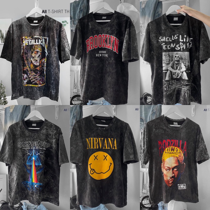 เสื้อวินเทจ ผ้าฟอกดำขายดีๆๆๆๆ (พร้อมส่ง) ของแท้100%