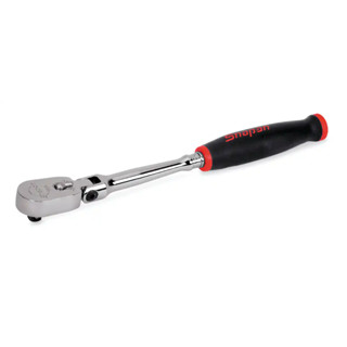 SNAP-ON NO.THLF72 Ratchet Sealed Head Long Flex-Handle Soft Grip Red, 8 1/4"Drive