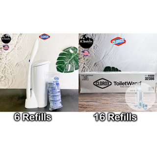 ชุดทำความสะอาดห้องน้ำ CLOROX® ToiletWand Toilet cleaning kit 3-in-1 starter kit  แผ่นขัดใช้แล้วทิ้ง เข้าถึงทุกซอกมุม