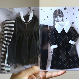 Wednesday outfit/Gothic Dress ชุดตุ๊กตาบลายธ์