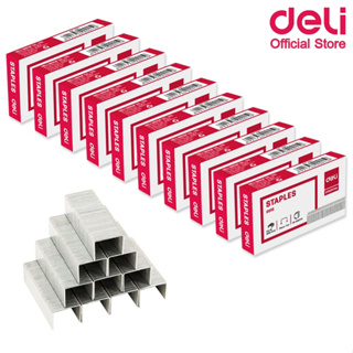 Deli 0015 Staples ลวดเย็บกระดาษเบอร์ 23/10 (60 Sheets) เย็บได้ 500 ครั้ง จำนวน 1 ลัง ลวดเย็บกระดาษ แม็ก ลวดเย็บ เครื่องเขียน