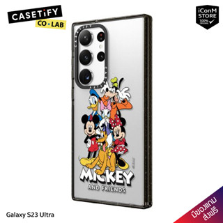 [พร้อมส่ง] CASETiFY - Mickey &amp; Friends Entourage (Clear-Black) - Galaxy S23 Ultra [สินค้าแท้100% ผ่อน0% ส่งฟรี มีของแถม]