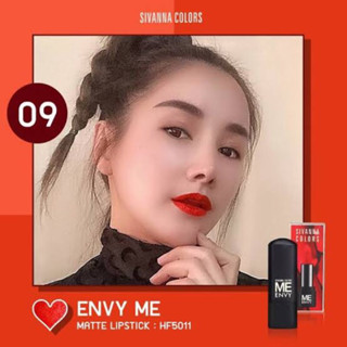 ลิปสติก Sivanna HF5011 Envy Me Matte Lip Stick ซิวานน่า ลิป เอนวี่ มี แมทท์ ลิปสติก