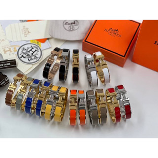 Hermes bracelet 1cm size 16cm  พร้อมกล่องแบรนด์ตามภาพ